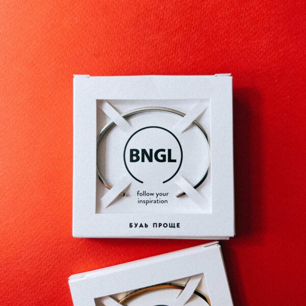 Браслет с гравировкой "Будь проще", ювелирная сталь, РФ