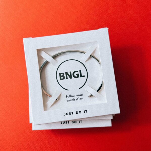 Браслет с гравировкой "Just do it", ювелирная сталь, РФ