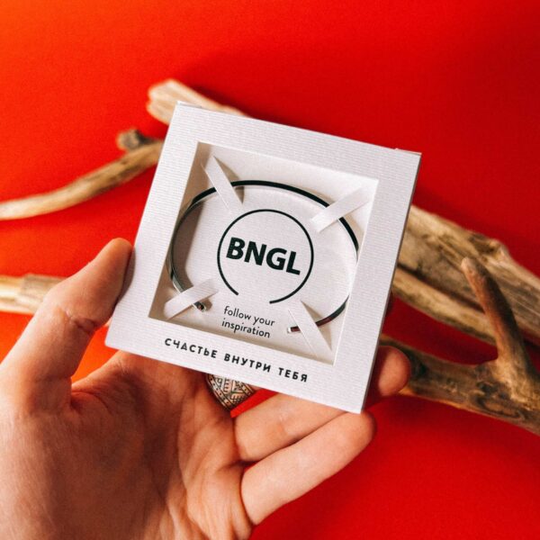 Браслет с гравировкой "Счастье внутри тебя", ювелирная сталь, РФ