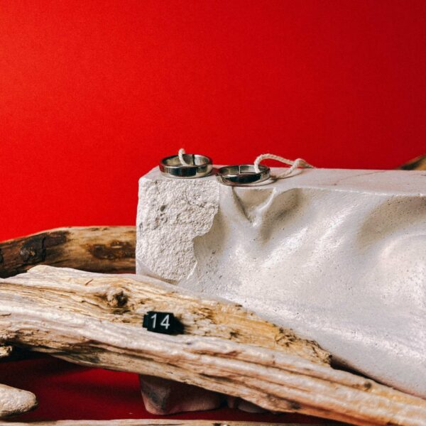 Кольцо "Натяжение" из кованой нержавеющей стали, 14 размера, РБ