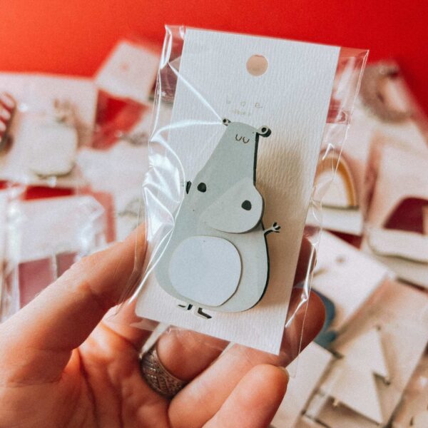 Прищепка на подарок "Бегемот", РБ