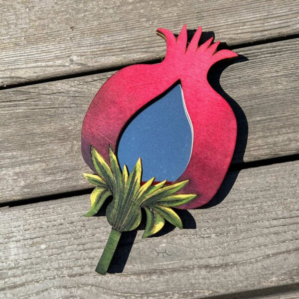 Деревянное зеркало "Гранат", арт. 3, РБ