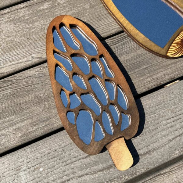 Деревянное зеркало "Сморчок с сеткой", РБ