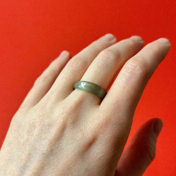 Стеклянное кольцо штиль, коллекция "Форма воды", цвет мойка, 17 размера, РФ