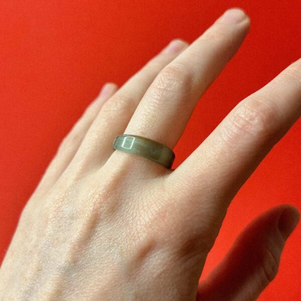 Стеклянное кольцо штиль, коллекция "Форма воды", цвет мойка, 18 размера, РФ