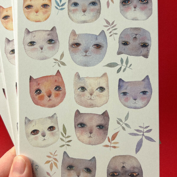 Открытка «Кошка с петушком», 10 × 15 см, РФ