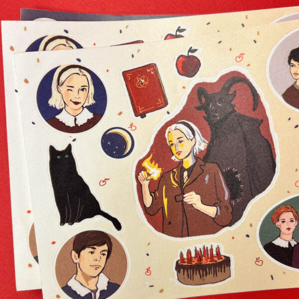 Стикер-пак "Сабрина", винил, А5, РФ