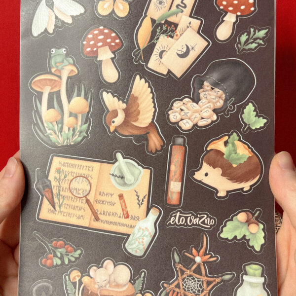 Стикер-пак "Лесное колдовство", винил, А5, РФ