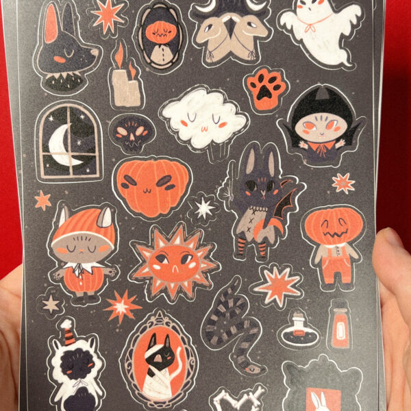 Стикер-пак "Хеллоуин", винил, А5, РФ