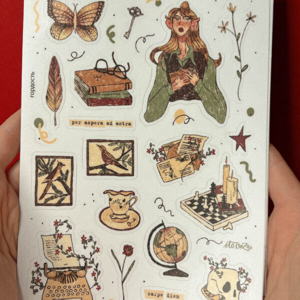 Стикер-пак "Винтаж", винил, А5, РФ