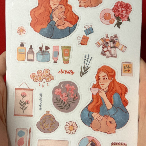 Стикер-пак "Крольчата", винил, А5, РФ