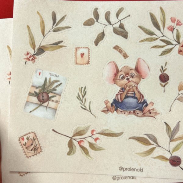 Стикер-пак "Мышата", винил, А5, РФ