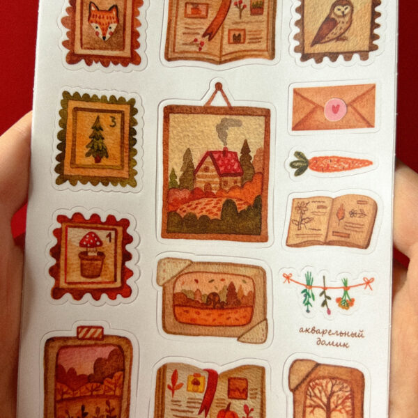 Стикер-лист "Марки", винил, РФ