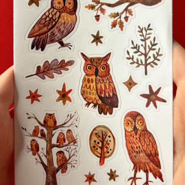 Стикер-лист "Совиное царство", винил, РФ