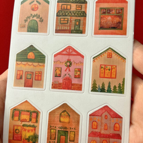 Стикер-лист "Домики", винил, РФ