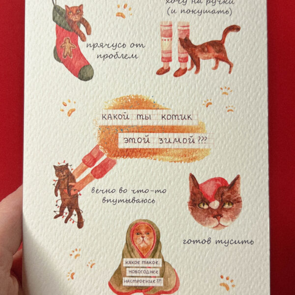 Открытка «Какой ты котик этой зимой», 10 × 15 см, РФ