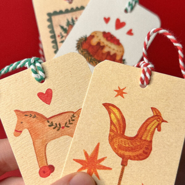 Набор новогодних бирок для подарка, РФ