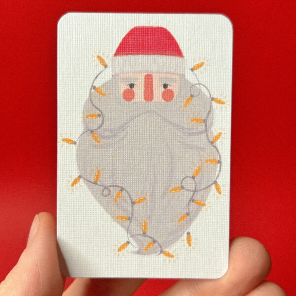 Мини-открытка «Дед Мороз», 5,5 × 8,5 см, РФ