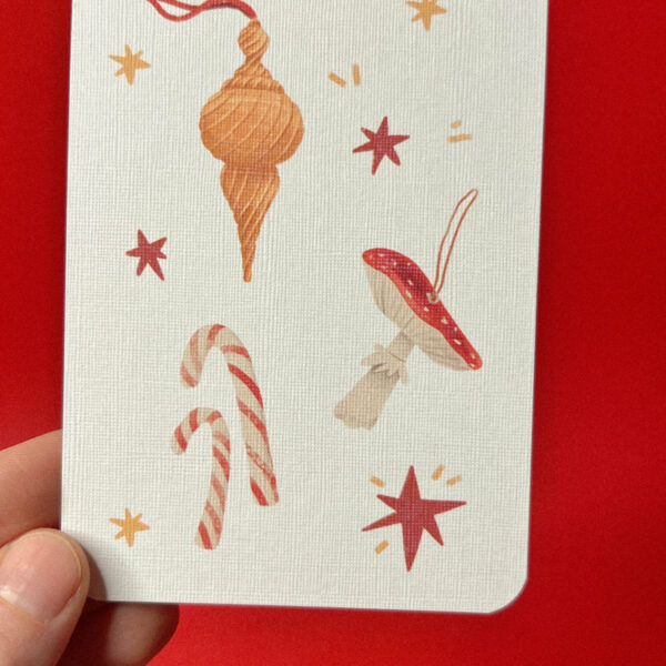 Мини-открытка «Новогодние игрушки», 7,5 × 10 см, РФ