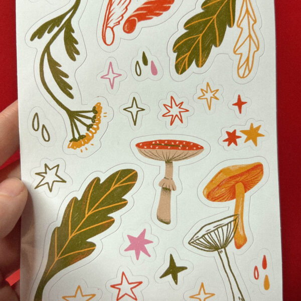 Стикер-пак «Грибочки», винил, А6, РФ