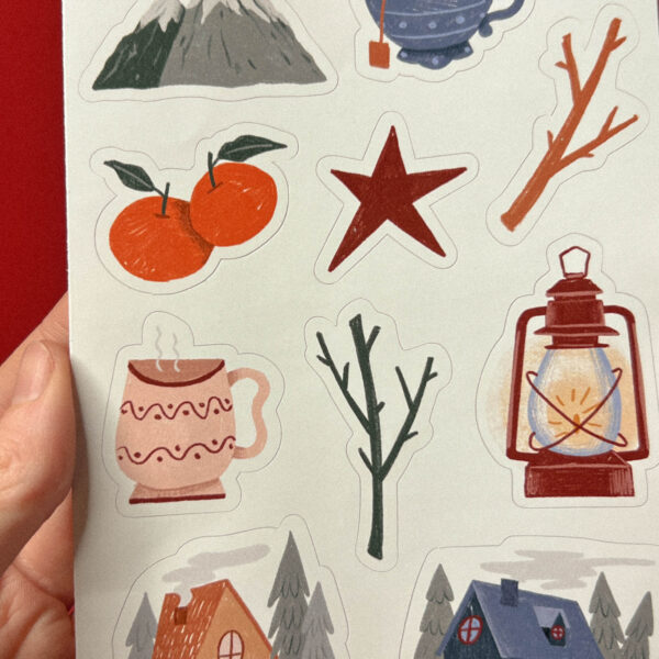 Стикер-пак «Поход в горы», винил, А6, РФ