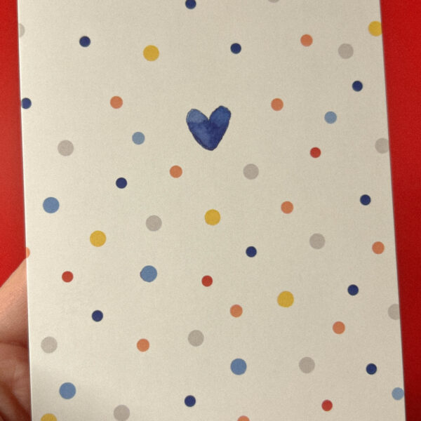 Открытка «Синее сердце», 10 × 15 см, РФ