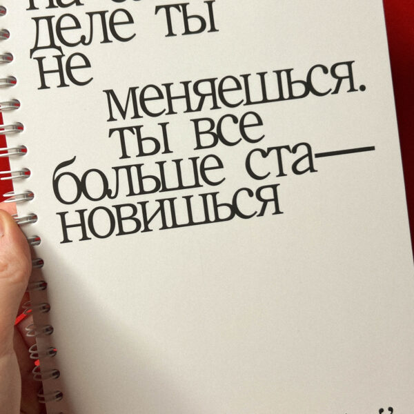 Ежедневник на 3 месяца "Ты не меняешься а больше становишься собой", РФ