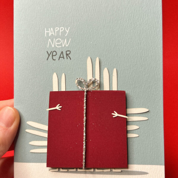 Объёмная открытка «С Новым Годом. Санки с подарками», 10 × 13 см, РФ