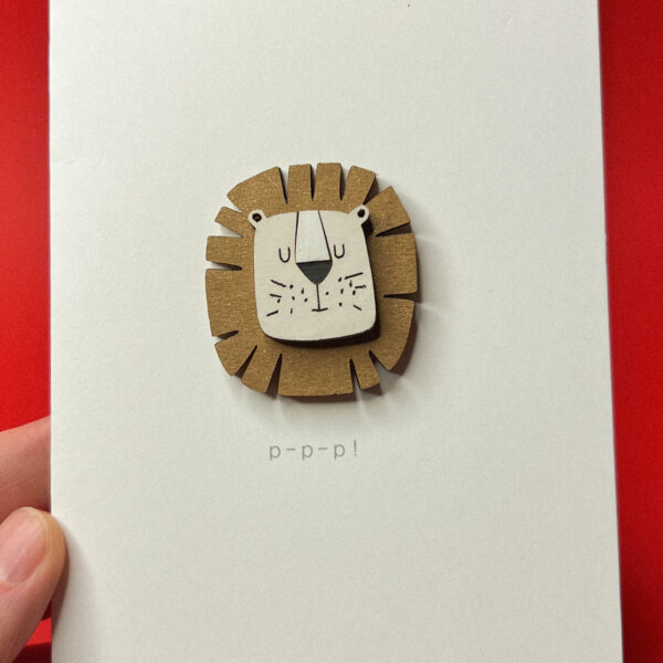 Объёмная открытка «Лев рррррр», 10 × 13 см, РФ