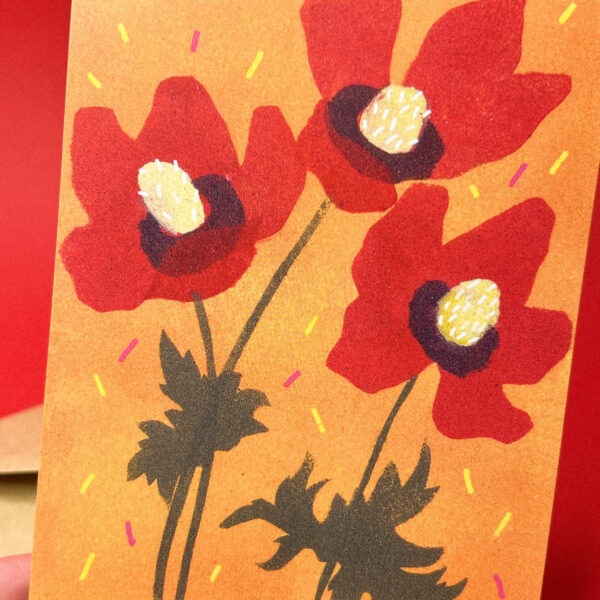 Открытка «Маки», 10 × 15 см, РФ