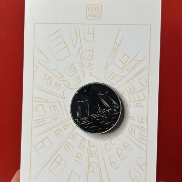 Сувенирная брошь из акрила, питерская коллекция «Мосты», РФ