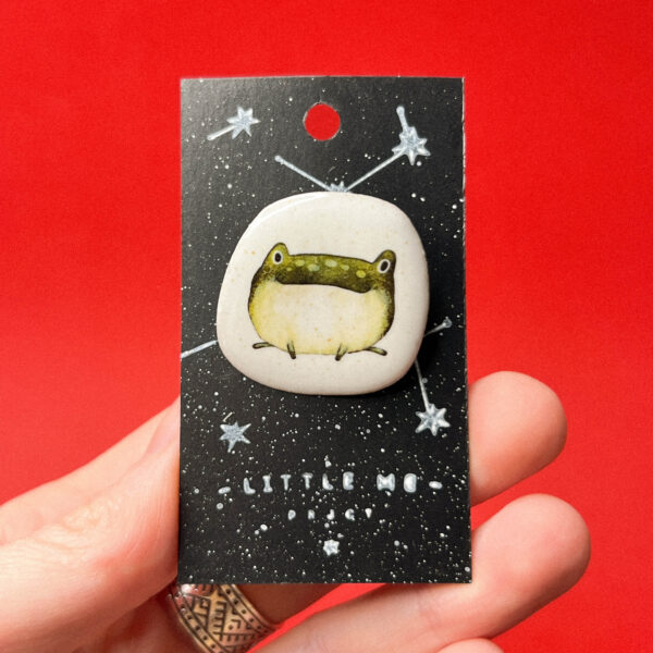 Брошь "Жабка", керамика, РФ