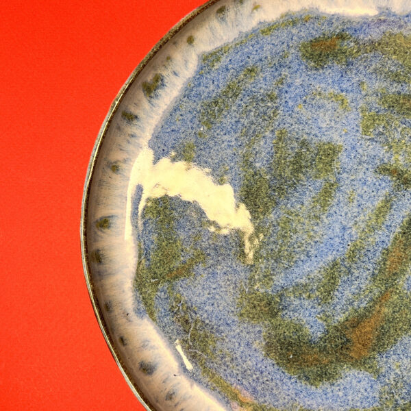 Большая керамическая тарелка "Ночное озеро", РФ