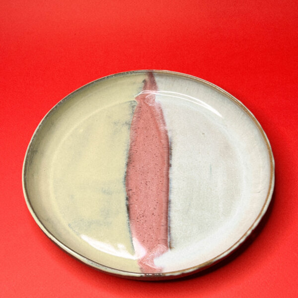 Керамическая тарелка "Рассвет над рекой", РФ