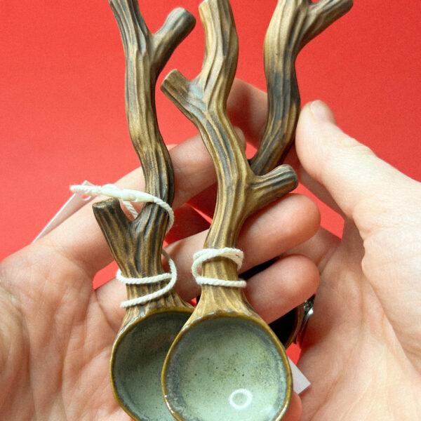 Ложка с веточкой в ассортименте "Лесные руки" керамика, РФ